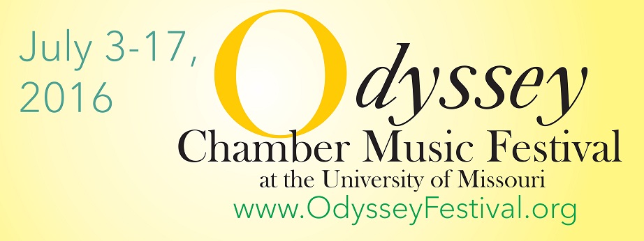 2016 Odyssey Chamber Music Festival at MU Banner